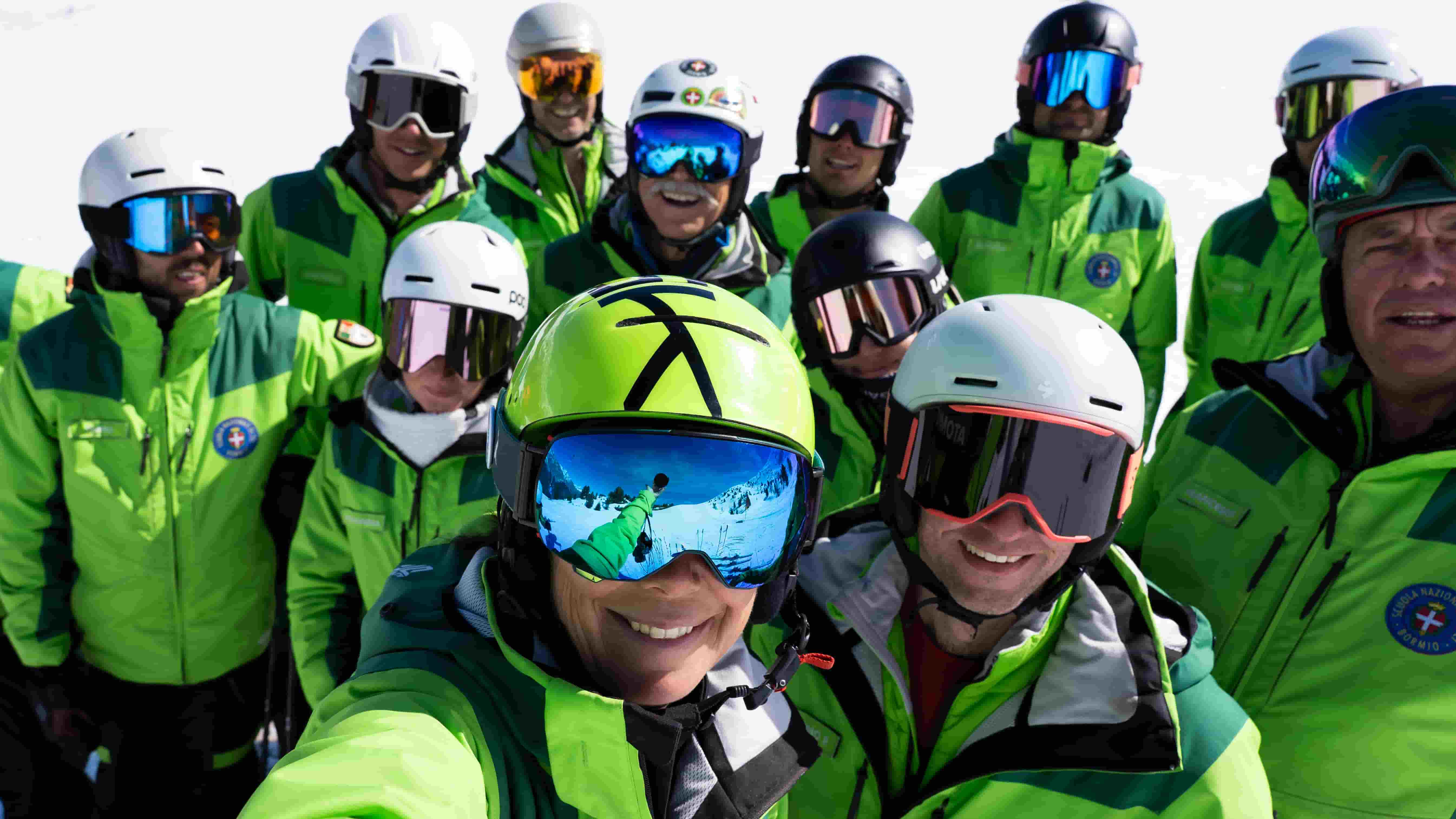 Maestri della nuova Scuola Nazionale Sci e Snowboard Bormio sulle piste