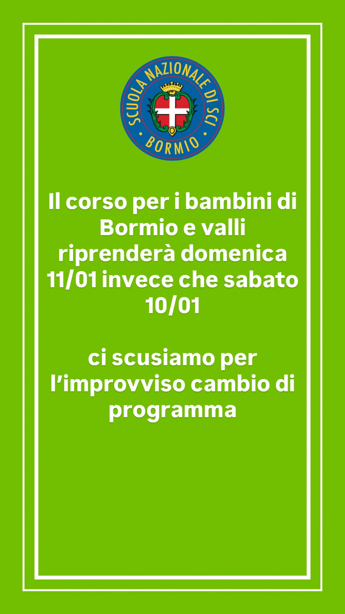 Ricomincia il Corso per i Bambini di Bormio e Valli