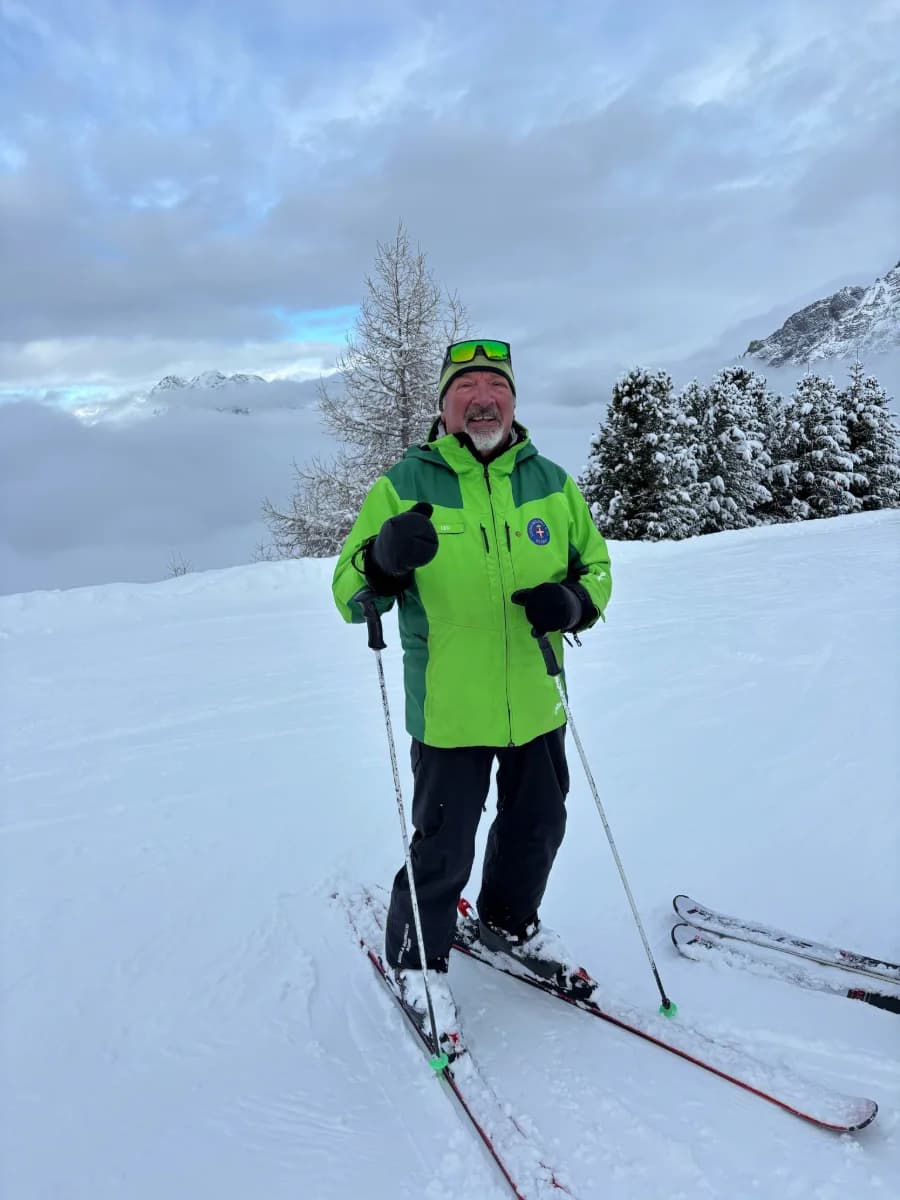 Portrait of Comi Leo, Scuola Sci Bormio instructor